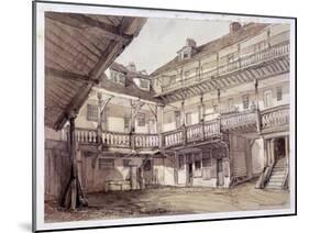 Courtyard of the Oxford Arms Inn, Warwick Lane, London, 1851-Thomas Colman Dibdin-Mounted Giclee Print