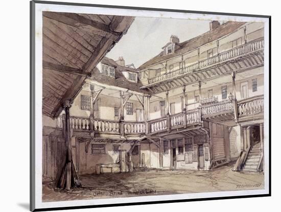 Courtyard of the Oxford Arms Inn, Warwick Lane, London, 1851-Thomas Colman Dibdin-Mounted Giclee Print