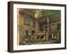 Courtyard of the Painter's House, Cairo, C.1851 (W/C & Gouache on Paper)-John Frederick Lewis-Framed Giclee Print