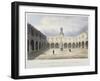 Courtyard of the Royal Exchange, City of London, 1838-Charles Bigot-Framed Giclee Print