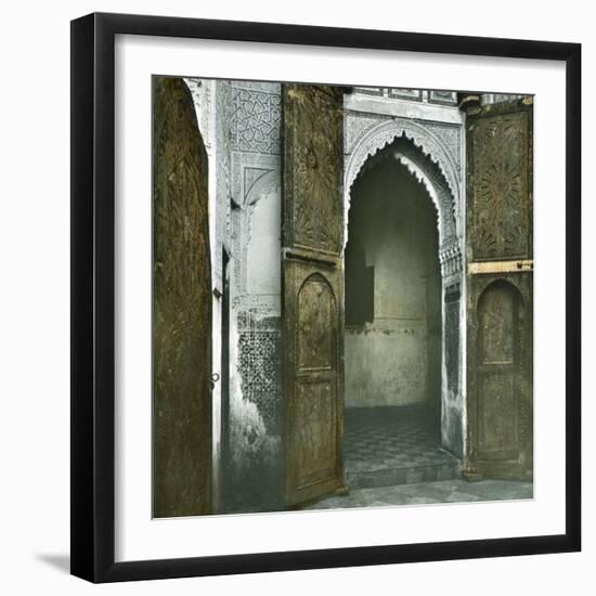 Courtyard of the Seraglio in the Kasbah, Tangier (Morocco), Circa 1885-Leon, Levy et Fils-Framed Photographic Print