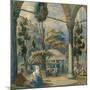 Courtyard of the Sultan Bayezid Mosque in Constantinople-Amedeo Preziosi-Mounted Giclee Print