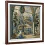 Courtyard of the Sultan Bayezid Mosque in Constantinople-Amedeo Preziosi-Framed Giclee Print