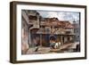 Courtyard of the Tabard Inn, Borough High Street, Southwark, London, 1871-JS Virtue-Framed Giclee Print