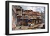 Courtyard of the Tabard Inn, Borough High Street, Southwark, London, 1871-JS Virtue-Framed Giclee Print