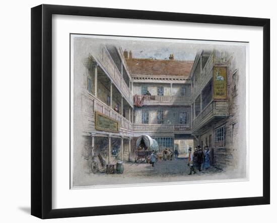 Courtyard of the White Hart Inn, Borough High Street, Southwark, London, C1860-Charles Wilkinson-Framed Giclee Print