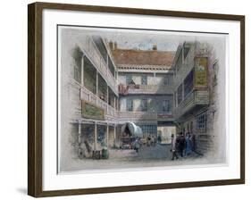 Courtyard of the White Hart Inn, Borough High Street, Southwark, London, C1860-Charles Wilkinson-Framed Giclee Print