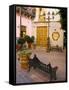 Courtyard Outside of a Coffee Shop, Guanajuato, Mexico-Julie Eggers-Framed Stretched Canvas