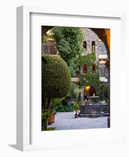 Courtyard, San Miguel De Allende, Mexico-Alice Garland-Framed Photographic Print