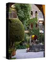 Courtyard, San Miguel De Allende, Mexico-Alice Garland-Stretched Canvas