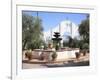 Courtyard, San Xavier Del Bac Mission, Tucson, Arizona, United States of America, North America-Wendy Connett-Framed Photographic Print