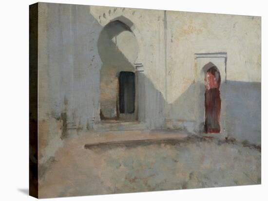 Courtyard, Tetuan, Morocco, 1879-80-John Singer Sargent-Stretched Canvas