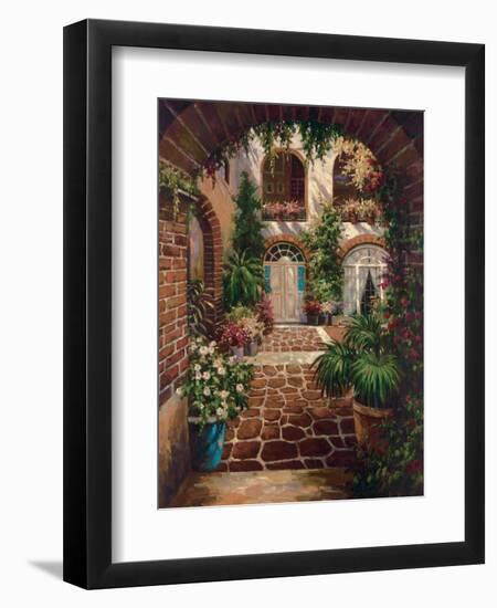 Courtyard Vista-Twindini-Framed Art Print