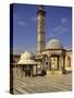 Courtyard with Fountains and Minaret Beyond, Jami'A Zaqarieh Grand Mosque, Aleppo, Syria-Eitan Simanor-Stretched Canvas