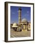 Courtyard with Fountains and Minaret Beyond, Jami'A Zaqarieh Grand Mosque, Aleppo, Syria-Eitan Simanor-Framed Photographic Print