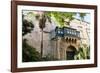 Courtyard with Maltese Balcony and Trees-Eleanor Scriven-Framed Photographic Print