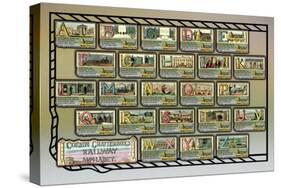 Cousin Chatterbox's Railway Alphabet-null-Stretched Canvas