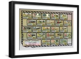 Cousin Chatterbox's Railway Alphabet-null-Framed Art Print