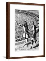 Coutiers in Garden of Versailles-null-Framed Giclee Print