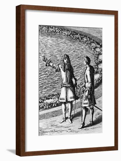 Coutiers in Garden of Versailles-null-Framed Giclee Print