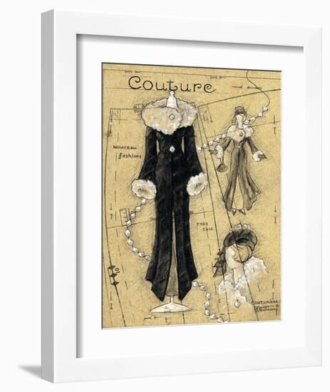 Couture IV-Janet Kruskamp-Framed Art Print