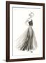 Couture Noir - Organza-Deborah Pearce-Framed Giclee Print