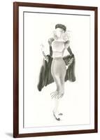 Couture Noir - Silk-Deborah Pearce-Framed Giclee Print