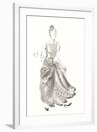 Couture Noir - Taffeta-Deborah Pearce-Framed Giclee Print