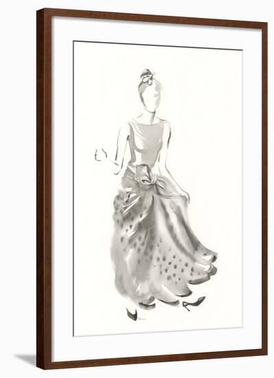 Couture Noir - Taffeta-Deborah Pearce-Framed Giclee Print
