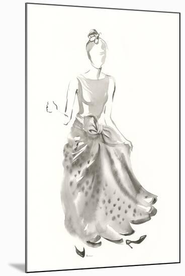 Couture Noir - Taffeta-Deborah Pearce-Mounted Giclee Print
