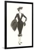 Couture Noir - Twill-Deborah Pearce-Framed Giclee Print