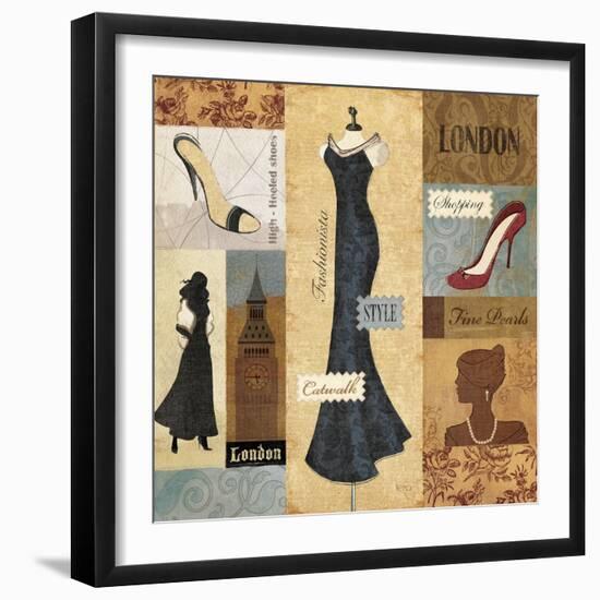 Couture Paris & London II-Veronique-Framed Giclee Print