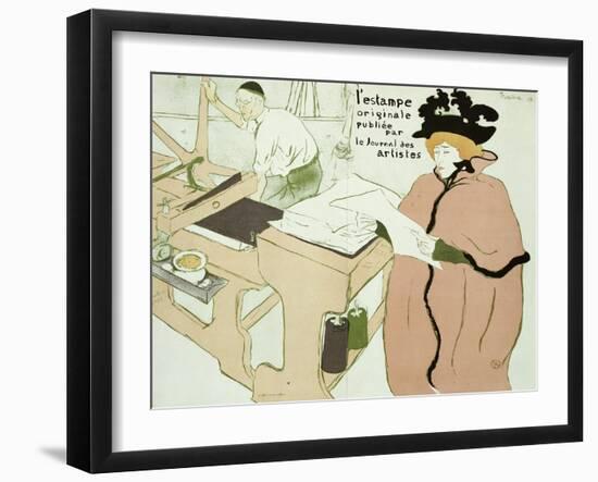 Couverture De L'Estampe Originale-Henri de Toulouse-Lautrec-Framed Giclee Print