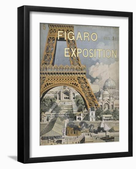 Couverture du "Figaro Exposition", 1889 avec la Tour Eiffel-Charles Garnier-Framed Giclee Print