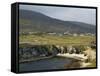 Cove and Village of Ashleam, Achill Island, County Mayo, Connacht, Republic of Ireland-Gary Cook-Framed Stretched Canvas