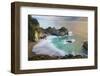 Cove at McWay Falls at sunset, Julia Pfeiffer Park, Big Sur.-Sheila Haddad-Framed Photographic Print