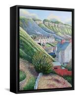 Cove Cottages, Portland, 2001-Liz Wright-Framed Stretched Canvas