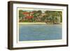 Cove Hotel, Panama City, Florida-null-Framed Art Print