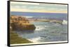 Cove, La Jolla California-null-Framed Stretched Canvas