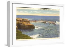 Cove, La Jolla California-null-Framed Art Print