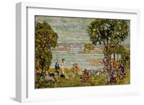 Cove, Maine, c.1907-10-Maurice Brazil Prendergast-Framed Giclee Print