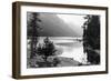 Cove view and camp scene at Lake Wenatchee, WA Photograph - Lake Wenatchee, WA-Lantern Press-Framed Art Print