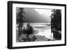 Cove view and camp scene at Lake Wenatchee, WA Photograph - Lake Wenatchee, WA-Lantern Press-Framed Art Print