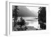 Cove view and camp scene at Lake Wenatchee, WA Photograph - Lake Wenatchee, WA-Lantern Press-Framed Art Print