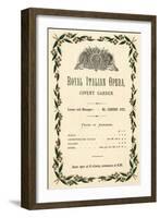 Covent Garden Advert.-null-Framed Art Print