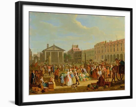 Covent Garden, C.1726 (Oil on Copper)-Pieter Angillis-Framed Giclee Print