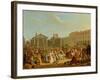 Covent Garden, C.1726 (Oil on Copper)-Pieter Angillis-Framed Giclee Print