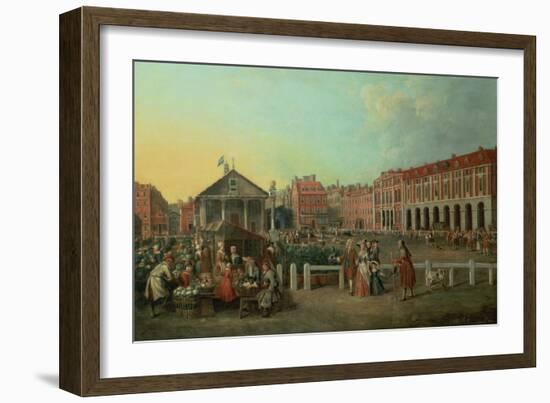 Covent Garden Market and St. Paul's Church, C.1737-Balthasar Nebot-Framed Giclee Print