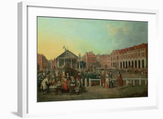 Covent Garden Market and St. Paul's Church, C.1737-Balthasar Nebot-Framed Giclee Print