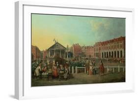 Covent Garden Market and St. Paul's Church, C.1737-Balthasar Nebot-Framed Giclee Print